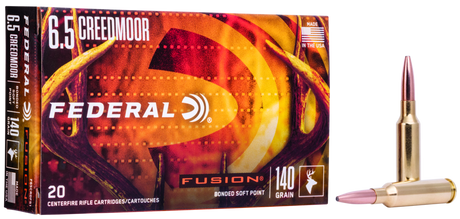 Federal Büchsenmunition 6,5 mm Creedmoor 9,1g Fusion Soft Point