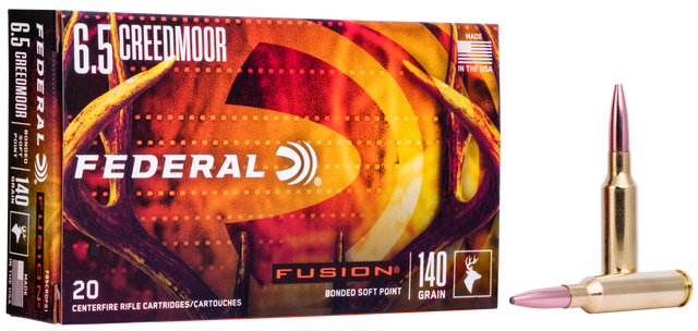 Federal Büchsenmunition 6,5 mm Creedmoor 9,1g Fusion Soft Point