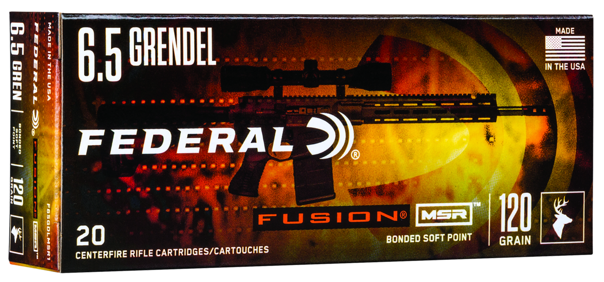 Federal Büchsenmunition 6,5 mm Grendel 7,8g Fusion Soft Point