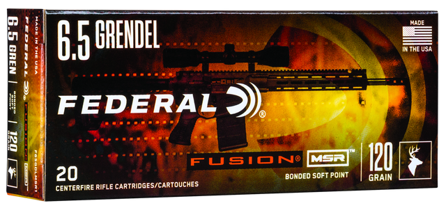 Federal Büchsenmunition 6,5 mm Grendel 7,8g Fusion Soft Point