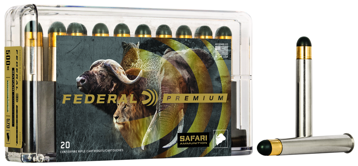 Federal Büchsenmunition Premium .500 N.E. 36,9g Woodleigh Hydro Solid Cape Shok