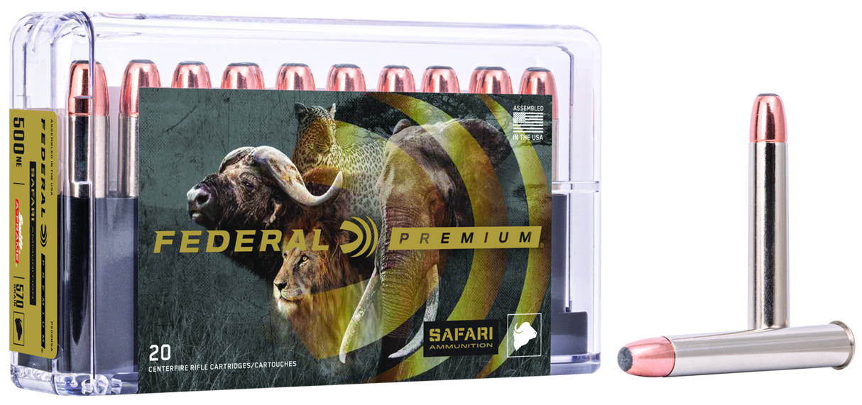 Federal Büchsenmunition Premium .500 N.E. 36,9g Swift A-Frame Cape Shok