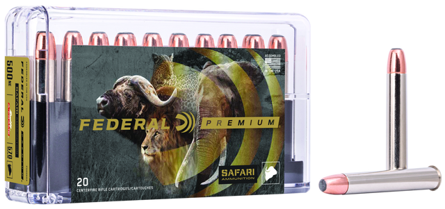Federal Büchsenmunition Premium .500 N.E. 36,9g Swift A-Frame Cape Shok