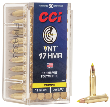 CCI Kleinkalibermunition .17 HMR 1,1g VNT
