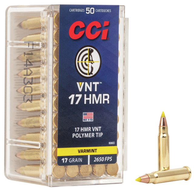 CCI Kleinkalibermunition .17 HMR 1,1g VNT