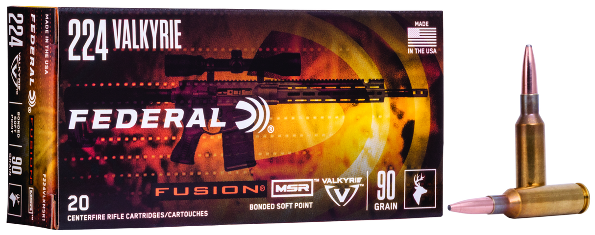 Federal Büchsenmunition .224 Valkyrie 5,8g Fusion Soft Point