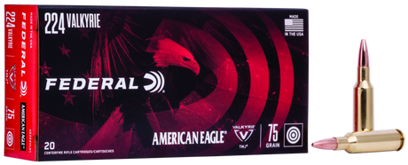 Federal Büchsenmunition American Eagle .224 Valkyrie 4,9g Full Metal Jacket