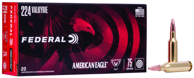 Federal Büchsenmunition American Eagle .224 Valkyrie 4,9g Full Metal Jacket
