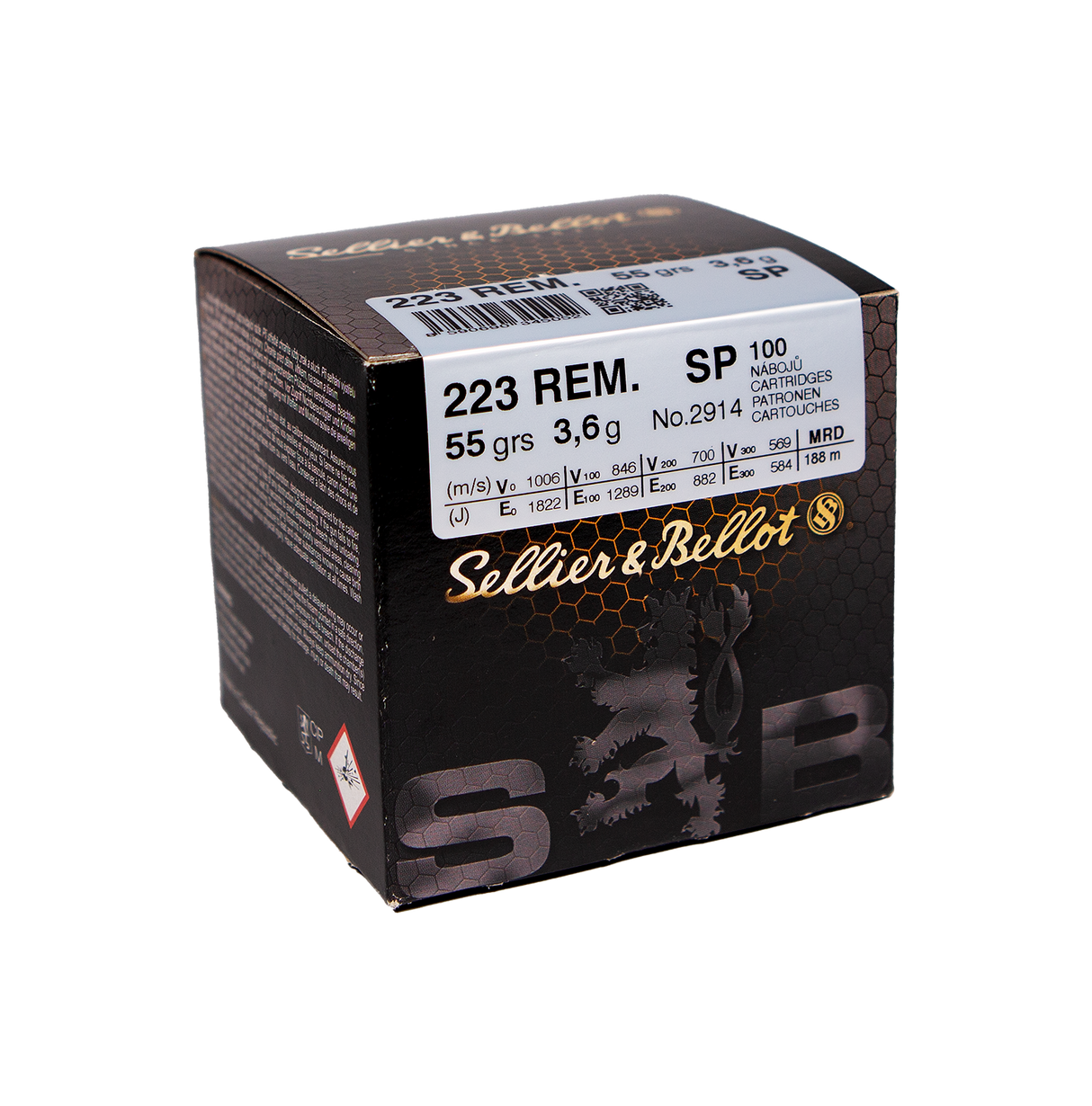 Sellier & Bellot Büchsenmunition .223 Rem 3,6g Soft Point Schüttpackung mit 100 Stück
