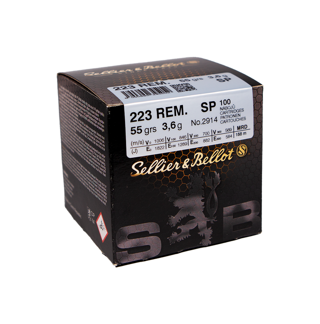 Sellier & Bellot Büchsenmunition .223 Rem 3,6g Soft Point Schüttpackung mit 100 Stück