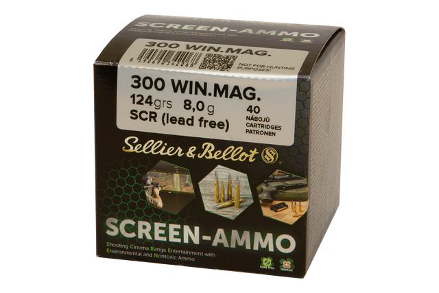 Sellier & Bellot Büchsenmunition SCREEN-Ammo .300 Win. Mag. 8g Screen (Lead Free) Schüttpackung
