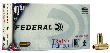 Federal Pistolenmunition .40 S&W 11,7g Jacketed Hollow Point Train + Protect