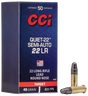 CCI Kleinkalibermunition .22 LR 2,6g Soft Point Quiet-22 Semi-Auto