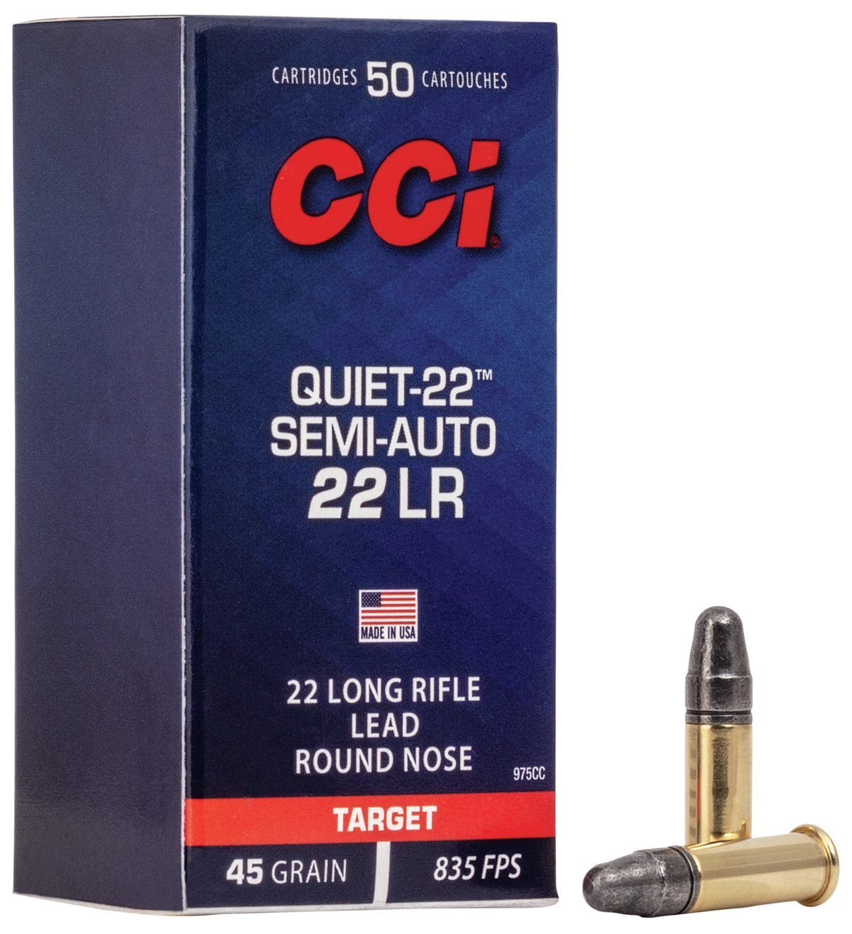 CCI Kleinkalibermunition .22 LR 2,00g Lead Round Nose Clean
