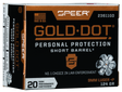 Speer Pistolenmunition Gold Dot 9 x 19 8g Gold Dot Hollow Point Short Barrel