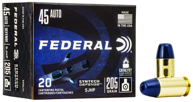 Federal Pistolenmunition .45 Auto 13,30g Segmented Hollow Point Syntech Defense
