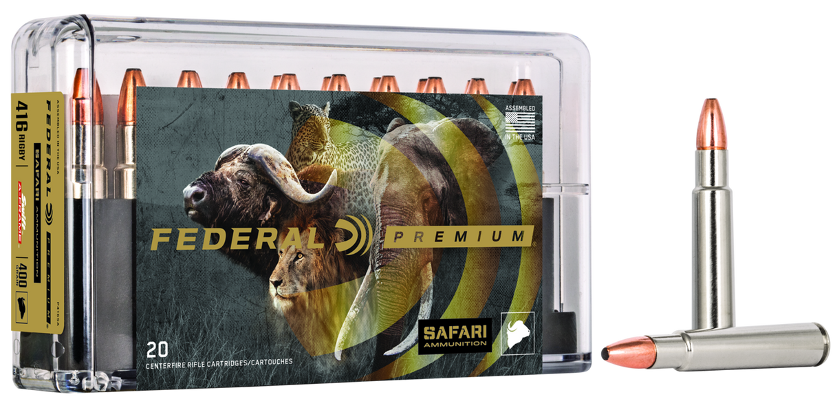Federal Büchsenmunition Premium .416 Rigby 25,9g Swift A-Frame Cape Shok