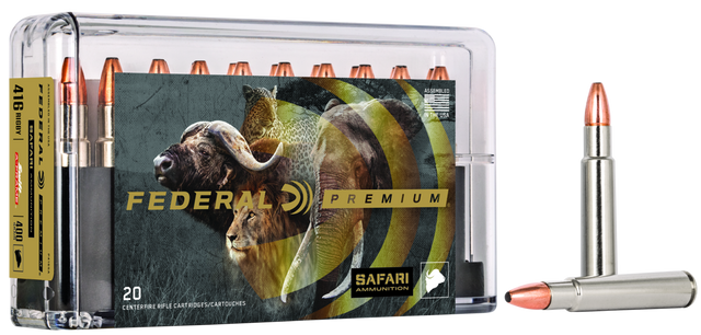 Federal Büchsenmunition Premium .416 Rigby 25,9g Swift A-Frame Cape Shok