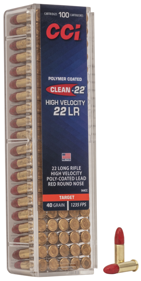CCI Kleinkalibermunition .22 LR 2,6g Lead Round Nose Clean-22