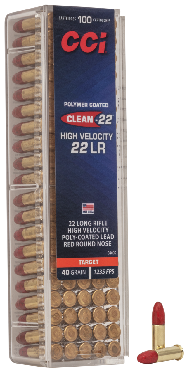CCI Kleinkalibermunition .22 LR 2,6g Lead Round Nose Clean-22
