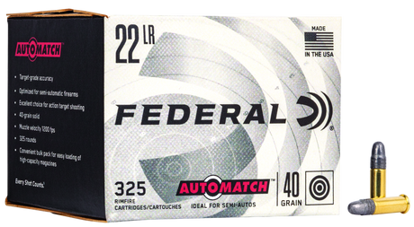 Federal Kleinkalibermunition .22 LR 2,6g Lead Round Nose Champion Training Automatch