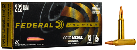 Federal Büchsenmunition Gold Medal .223 Rem 4,7g Berger BT Target