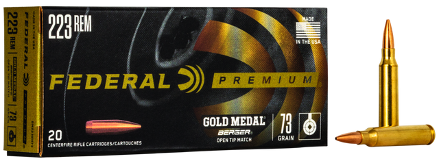 Federal Büchsenmunition Gold Medal .223 Rem 4,7g Berger BT Target