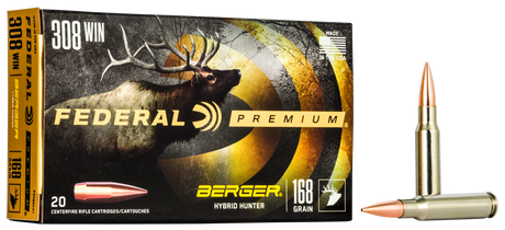 Federal Büchsenmunition Premium .308 Win. 10,9g Berger
