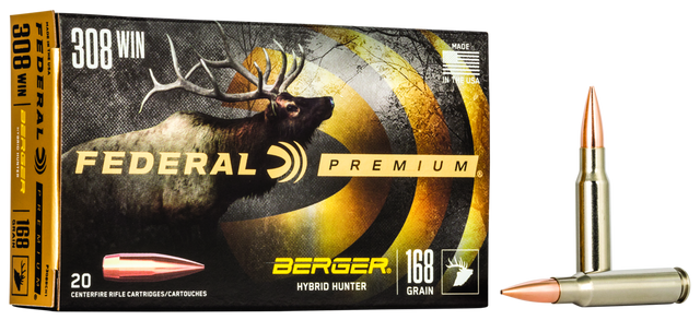 Federal Büchsenmunition Premium .308 Win. 10,9g Berger
