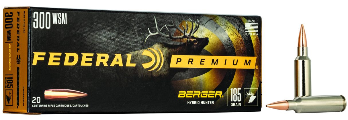 Federal Büchsenmunition Premium .300 Win. Short Mag. 12g Berger Hybrid