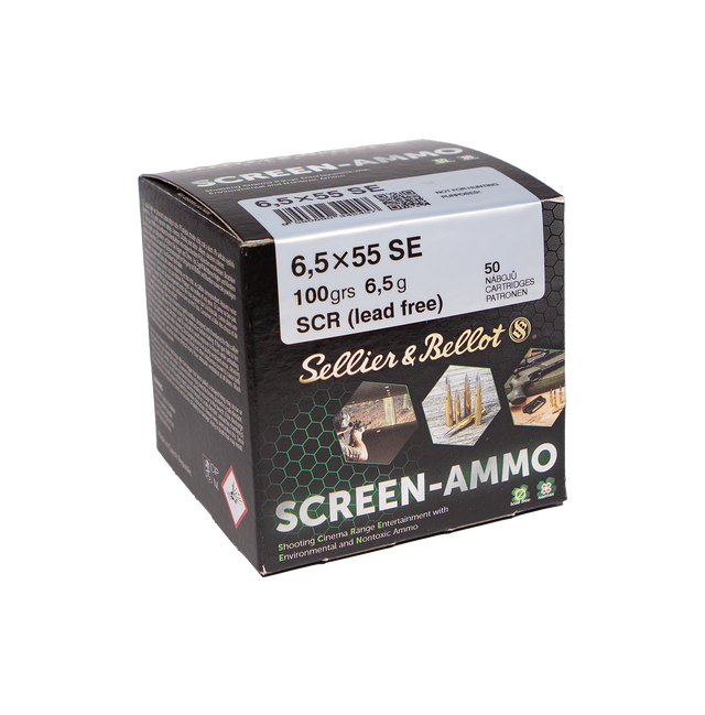 Sellier & Bellot Büchsenmunition SCREEN-Ammo 6,5 x 55 SE 6,5g Screen (Lead Free) Schüttpackung m