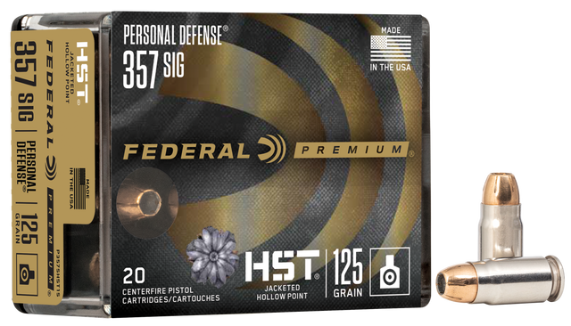 Federal Pistolenmunition Premium .357 SIG 8,1g HST Jacketed Hollow Point
