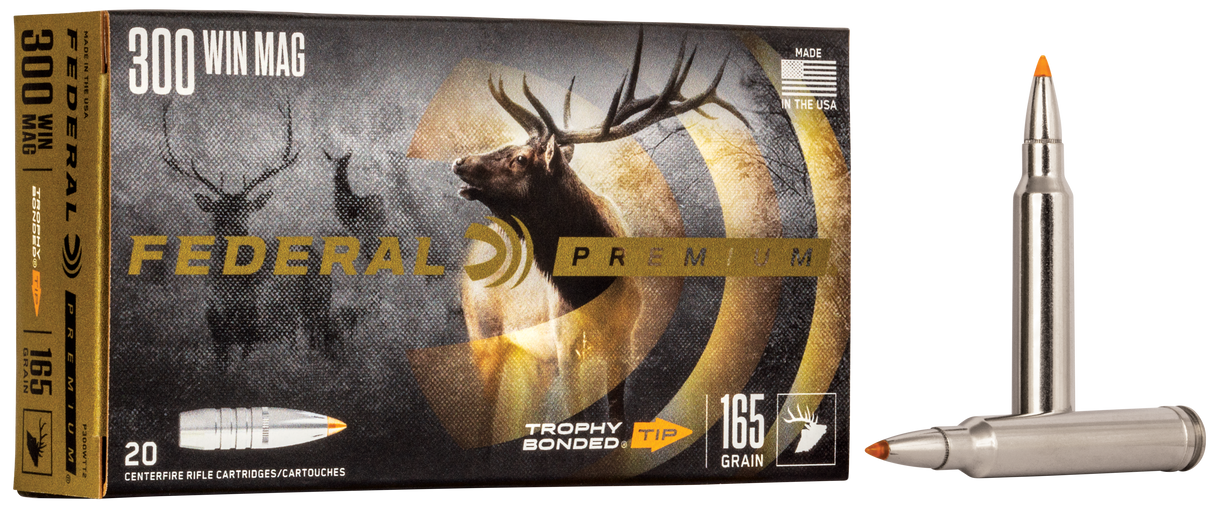 Federal Büchsenmunition Premium .300 Win. Mag. 10,7g Trophy Bonded Tip Vital Shok