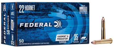 Federal Büchsenmunition American Eagle .22 Hornet 2,3g Tipped Varmint Varmint Predator