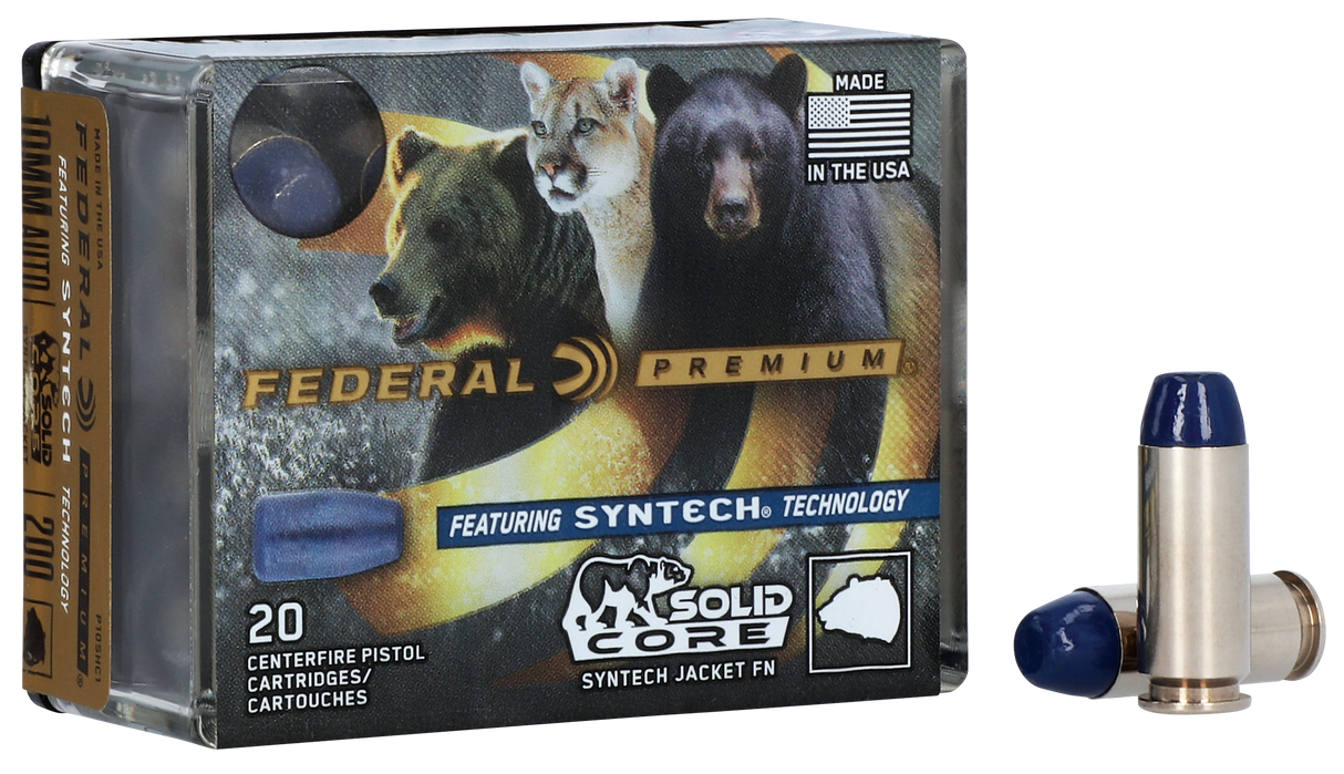 Federal Pistolenmunition Premium 10 mm Auto 13,00g Solid Core