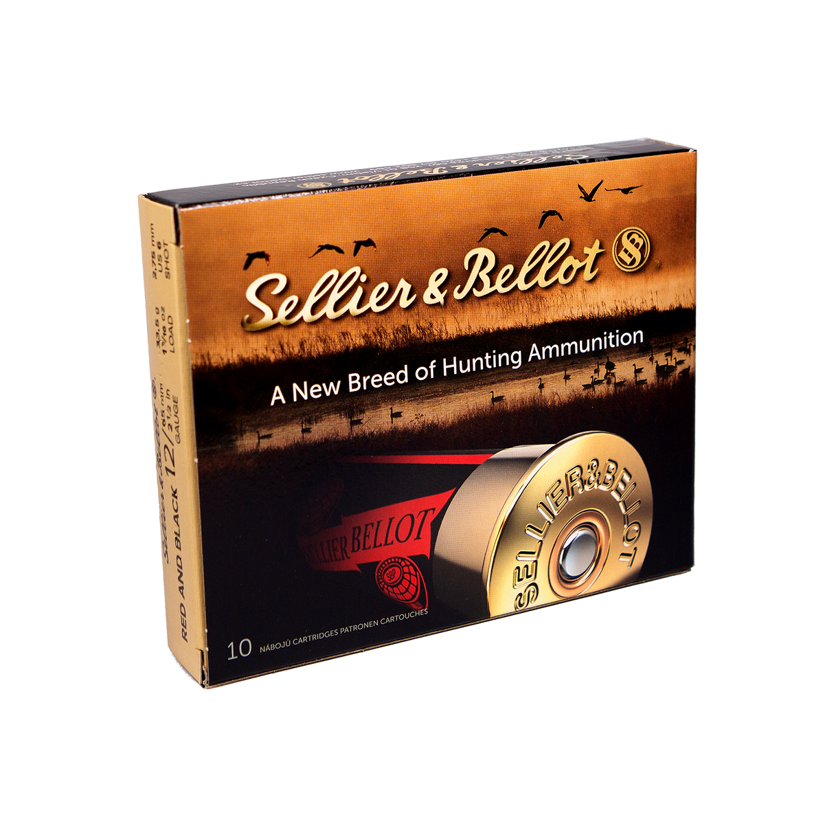 Sellier & Bellot Schrotmunition 12/65 33,5g 2,75mm Red and Black