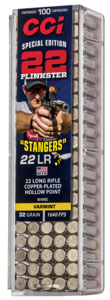 CCI Kleinkalibermunition .22 LR 2,10g Copper Plated Hollow Point Stanger, 1,640 fps muzzle velocity