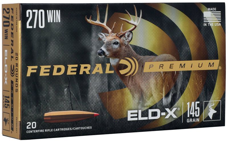 Federal Büchsenmunition Premium .270 Win. 9,3g ELD-X