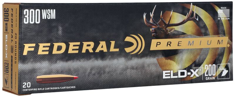 Federal Büchsenmunition Premium .300 Win. Short Mag. 13g ELD-X