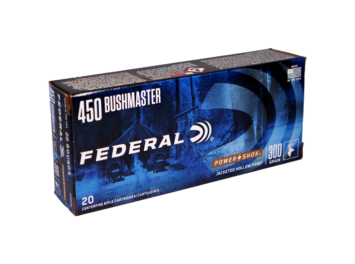 Federal Büchsenmunition .450 Bushmaster 19,4g Soft Point Power Shok