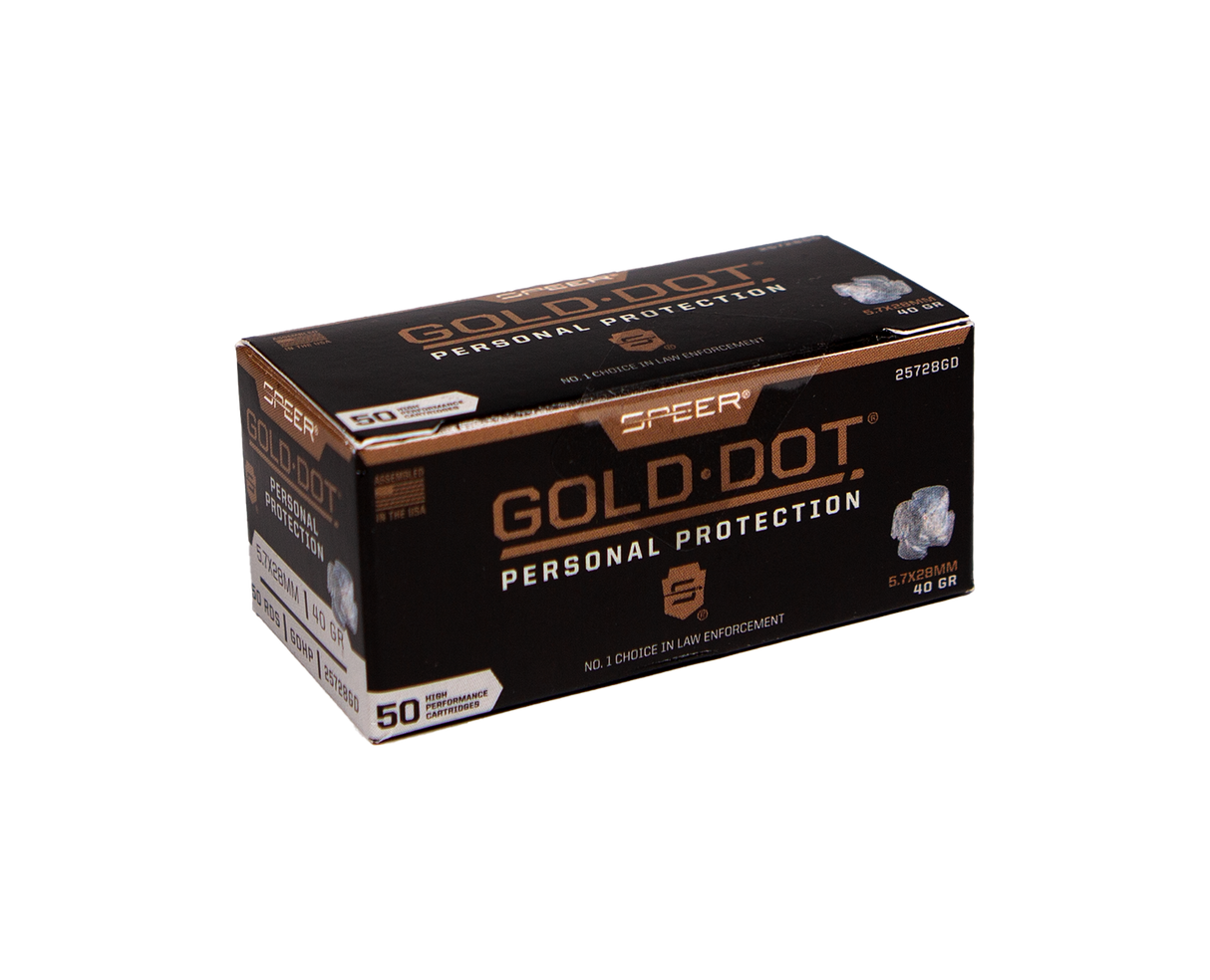Speer Pistolenmunition Gold Dot 5,7 x 28 2,6g Gold Dot Hollow Point