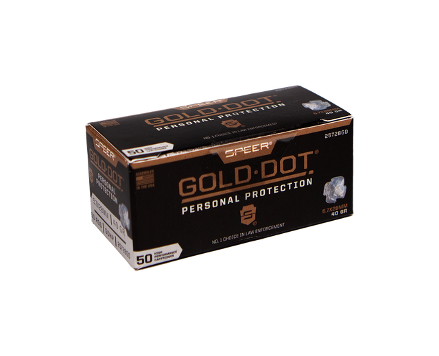 Speer Pistolenmunition Gold Dot 5,7 x 28 2,6g Gold Dot Hollow Point