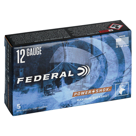 Federal Schrotmunition Classic 12/70 Power Shok Buck Shot