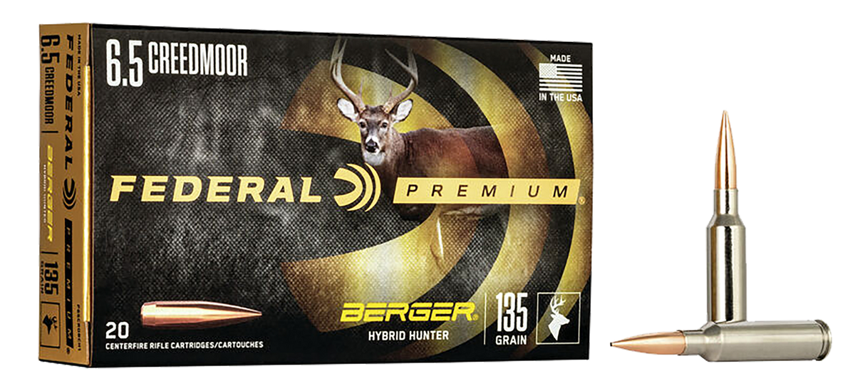 Federal Büchsenmunition Premium 6,5 mm Creedmoor 8,75g Berger Hybrid Hunter