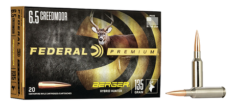 Federal Büchsenmunition Premium 6,5 mm Creedmoor 8,75g Berger Hybrid Hunter