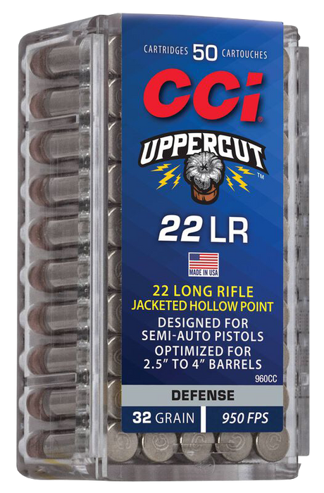 CCI Kleinkalibermunition .22 LR 2,10g Hollow Point Plated Uppercut