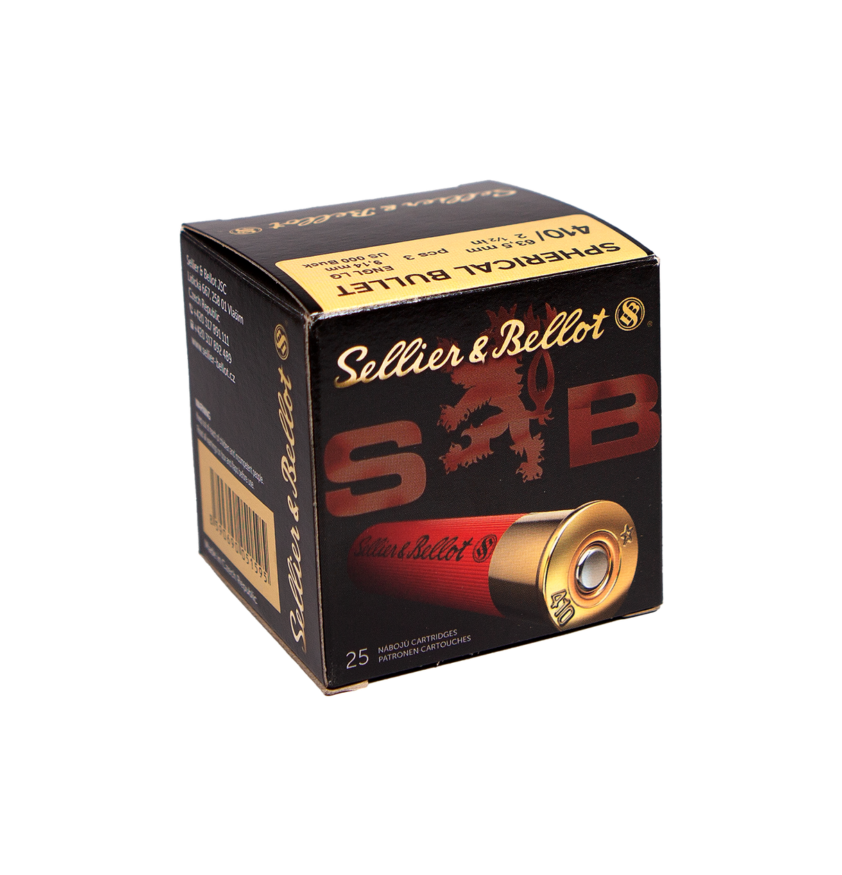 S&B Schrotmunition 410/63,5 9,14mm Spherical Bullet