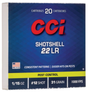 CCI Schrotmunition .22 LR 2,00g Schrotladung Blei No. 12