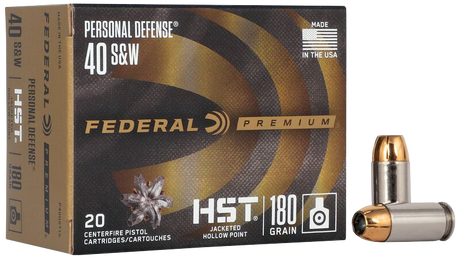 Federal Pistolenmunition .40 S&W 11,70g Jacketed Hollow Point HST