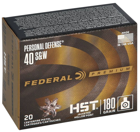 Federal Pistolenmunition .40 S&W 11,70g Jacketed Hollow Point HST